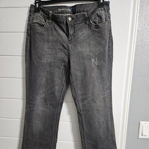 Apostrophe Premium Women's Size 14 Black Distressed Jeans